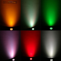 Shehds Lyre Wash 7x18W RGBWA UV 6in1 LED Par Dj Light Mini Tête Mobile