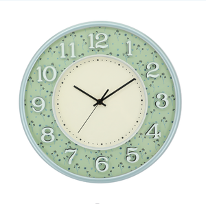 Relojes de Pared con Impresión de Flores Pequeñas y Rotas, Decoración de Hogar de Alta Gama, Relojes de Plástico Personalizados, Decoración de Pared para el Hogar - Product Image 2