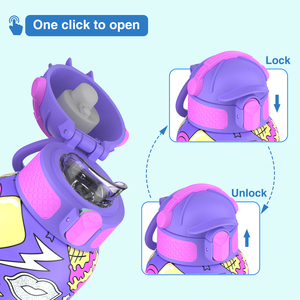 550ml Narrow-mouth Stainless Steel Sports Water Bottle || Basketball Flip Lid || Lightweight & Portable - Product Image 3