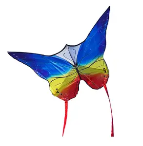 Factory Direct Wholesale Kite New Design Model of a Butterlys Polyester Kite Fiberglass Frame Easy to Fly China OEM Customized L