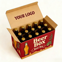 Boîte à vin avec finition brillante, boîte en carton personnalisée avec séparateurs et insert pour douze bouteilles, emballage en gros