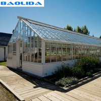 Serres de jardin commerciales en polycarbonate à structure métallique en acier de petite taille et à faible coût