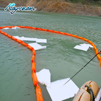 Borne de confinement des déversements en PVC absorbant l'huile Barrage aux algues Solution de confinement des déversements d'hydrocarbures Rideau de vase Boom flottante