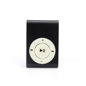 เครื่องเล่น MP3 แบบคลิปขนาดเล็กสีทอง ตัวเครื่องทำจากอลูมิเนียมอัลลอย พร้อมปุ่มควบคุมเล่นและหยุด เพื่อการฟังเพลง - Product Image 5
