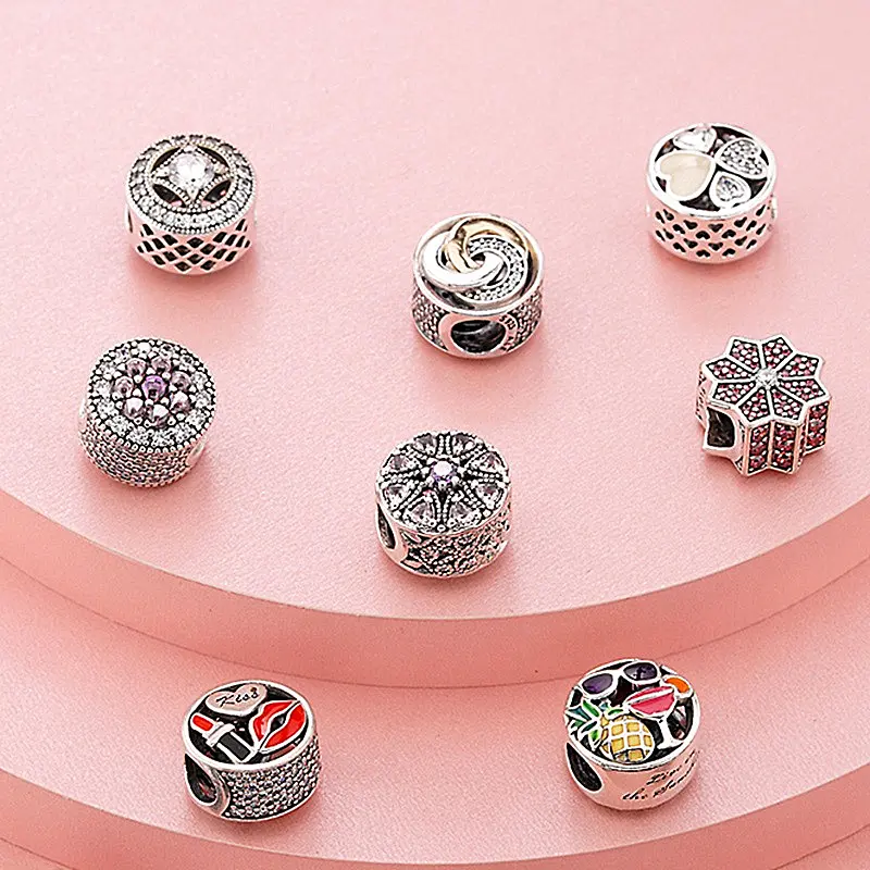 2024 100% 925 sterling silver firefly tắc kè hoa bạch tuộc charm bead mặt dây chuyền thích hợp cho vòng tay trang sức của phụ nữ