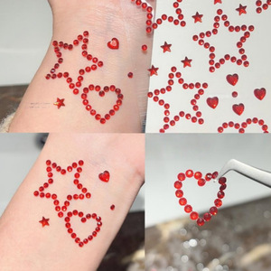 Pegatinas Faciales con Forma de Corazón y Estrella para Niños, Lindas Pegatinas Decorativas para Niños, Perfectas para Manualidades - Product Image 2