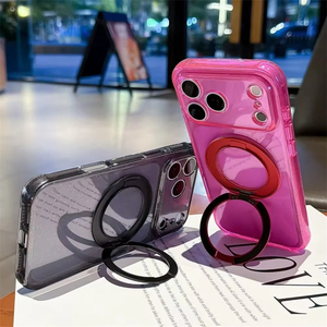 เคสโทรศัพท์คริสตัลหรูหราวิบวับ ประดับกลิตเตอร์ พร้อมขาตั้งแม่เหล็ก สำหรับ iPhone 18 17 16 15 14 Pro Max รุ่น Bling Bling - Product Image 3