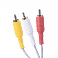 Câble AV de remplacement 3RCA HD audio-vidéo de 1,8 m pour console Wii, ligne de composants