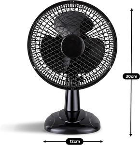 Ventilateur de bureau électrique en plastique réglable petit ventilateur de bureau et de table de refroidissement par air personnel contrôle mécanique à deux vitesses du vent pour les hôtels - Product Image 6