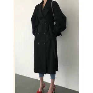 TR009 חדש אופנה אלגנטי נשים לנטרן שרוול ארוך מעיל גבירותיי טרנדי מעצב תעלת מעיל