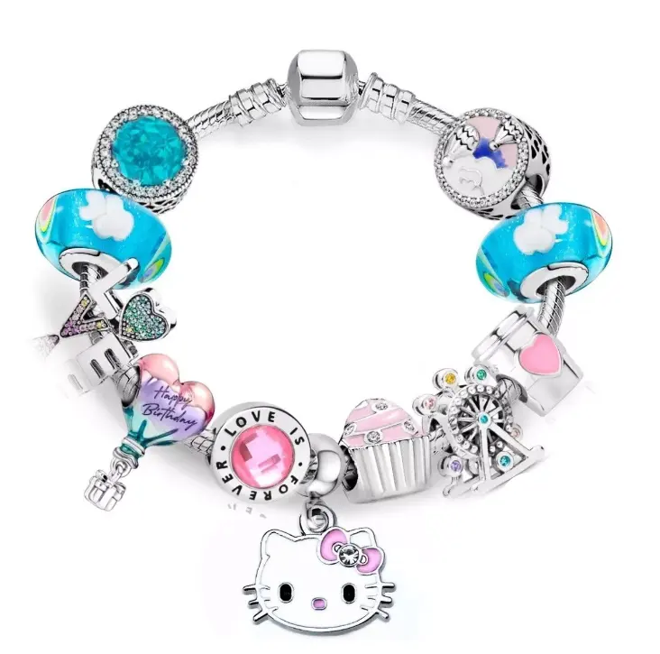 Hoge Kwaliteit Hello Kitty Chunky Armband Anime Bedelarmband Fabrikant