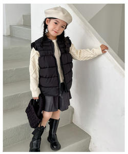 <span class=keywords><strong>Gilet</strong></span> en dentelle pour enfants printemps/hiver Veste en coton pour filles Veste chaude en coton rembourrée pour <span class=keywords><strong>gilet</strong></span> bébé fille - Product Image 3