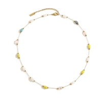 Collier unisexe tendance, pendentif en résine taille Asscher sur chaîne, plaqué or 14 carats, minimaliste et luxueux, pour bijoux bouddhistes