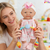 Poupées de bébé réaliste Belinda pour nouveau-nés, 10 pouces, en vinyle, coffret cadeau pour bébé, poupées reborn pour filles