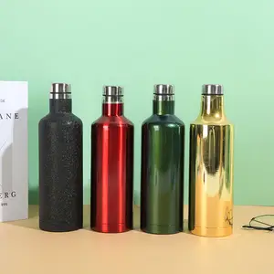 Garrafa de água para bebidas com isolamento para uso externo 500ml Copos personalizados de aço inoxidável baratos