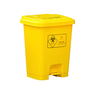 Seau de stockage extérieur à roulettes de 800 litres, poubelle pour déchets biologiques dangereux, pédale, écologique, certifié ISO, matériau HDPE/PP - Product Image 1