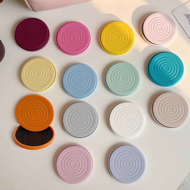 Strong Magnetic Mobile Phone Grip Holder Water Ripples Silicone Round Portable Folding Bracket Desktop Adsorption Kickstand