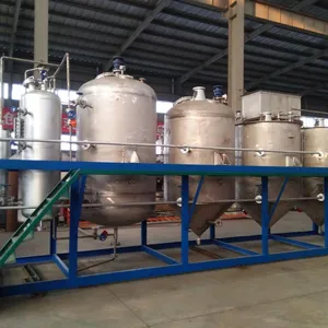 5TPD,10TPD,30TPD,50TPD,100TPD,200TPD,300TPD small scale fish/groundnut/palm kernel/sunflower/soybean crude oil refinery machine