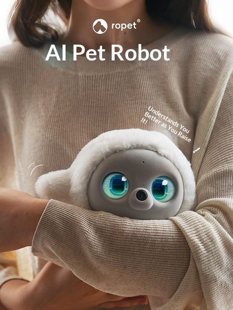 Ropet AI Machine Pet Raising Emotional Companion Robot Bionic Interactive Electronic Desktop Companion