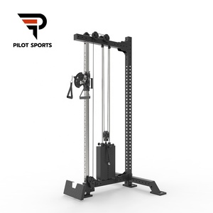Equipo de gimnasio comercial Cable de una sola columna Lat Pull Machine Sistema de doble polea ajustable Pin Máquina de fuerza de selección de carga - Product Image 6