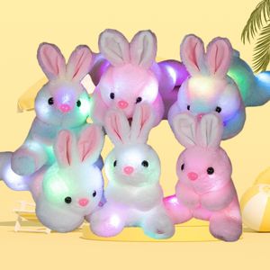 Mainan boneka kelinci bersinar lucu boneka hewan kelinci grosir - Product Image 1