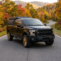 Fast Shipping No Drill Aluminium 4x4 Off-Road Truck Camper Shell Locking Function Waterproof Hard Type Window Tacoma F150 RAM