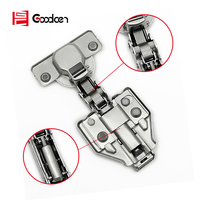 Goodcen Charnières hydrauliques 3D réglables à fermeture en douceur pour portes d'armoire dans les meubles de cuisine et la chambre à coucher