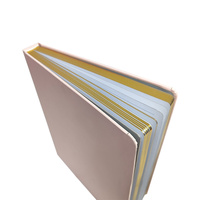 Planificateur budgétaire impression personnalisée feuille d'or cahier en cuir PU Journal étanche A4 A5 cahier à couverture rigide avec feuille