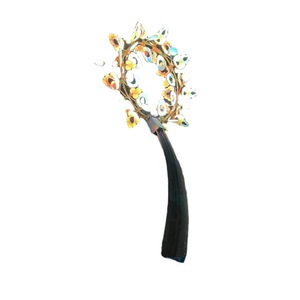 Sculpture éolienne en acier inoxydable en forme d'animal, à poser au sol, décoration artistique contemporaine en métal fait main pour l'extérieur - Product Image 1
