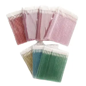 Applicateur de lèvres en gros non pelucheux pied de biche paillettes clair jetable rouge à lèvres applicateurs de brillant à lèvres jetables brosses à lèvres baguettes - Product Image 1