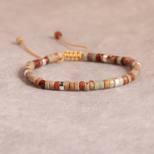 Pulsera de Rodocrosita Tejida Ajustable con Cuentas de Piedra Natural, Joyería Unisex Multicolor para Regalo del Día de la Madre, Compra al por Mayor - Product Image 3