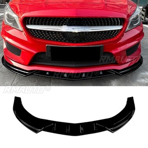 สำหรับ Mercedes Benz CLA Class C117 ปี 2013-2015 AMG ชุดแต่งกันชนหน้า สปลิตเตอร์ดิฟฟิวเซอร์ ชุดแต่งตัวถังรถยนต์ อุปกรณ์ป้องกันกันชน อะไหล่ตกแต่งรถยนต์ - Product Image 3