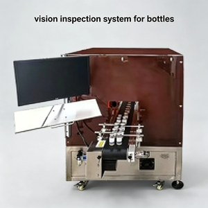 Machine d'inspection visuelle automatique haute vitesse pour la détection des bavures, des éclats, des rayures, des différences de couleur, des codes QR sur les flacons cosmétiques et l'équipement de tri - Product Image 3