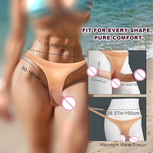 <span class=keywords><strong>String</strong></span> vibrant double-embout pour femmes, avec pénis creux, pour usage lesbien et gay - Product Image 2
