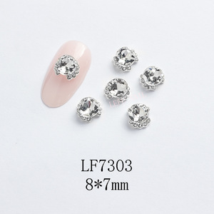 เครื่องประดับเล็บรูปดาวเคราะห์คริสตัลพลอยเทียมรูปดาว<span class=keywords><strong>เสาร์</strong></span>หรูหรา3D - Product Image 5