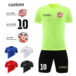 Team Custom Soccer Uniform Set Football Jersey Kit Tracksuits For Men Sport Wear Training Suit Soccer Clothes Manufacturer