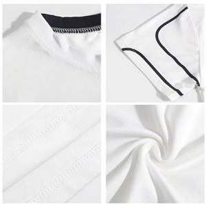 T-shirt décontracté léger pour <span class=keywords><strong>homme</strong></span> T50020 à manches courtes, respirant, séchage rapide, en polyester, avec logo, coupe ample et carrée, sous-vêtement vierge - Product Image 4
