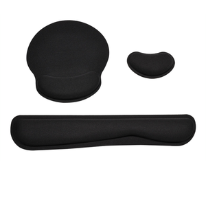 Benutzer definierte ergonomische Sets Memory Foam Tastatur Mauspad Handgelenks tütze Handa uflage Pads Sets für <span class=keywords><strong>Computer</strong></span> Office Laptop - Product Image 2