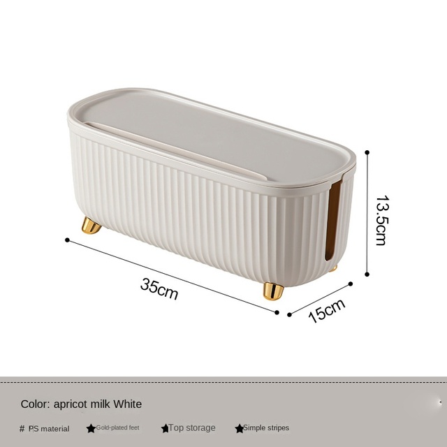 DC-918 Plastic Flexible Desktop Cable Storage Box Eco-Friendly Design Large Capacity Detachable Organizer for Power Data Cables