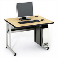 Meubles de laboratoire informatique scolaire, table d'ordinateur en bois avec support pour unité centrale, fabriquée en usine CE, pour laboratoire scolaire