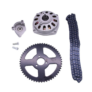 Ensemble de pignons de moto, <span class=keywords><strong>kit</strong></span> de chaîne et de pignon de vélo de sable tout-terrain, modification de mini vélo 49CC, pignon arrière robuste - Product Image 5