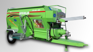 Mezclador de alimentos 8m3, vagón mezclador de alimentos, barrena HORIZONTAL, mezcla de alimentos de vaca - Product Image 2