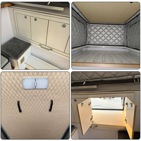 Coque de camping-car personnalisable pour benne de pick-up avec toit relevable - Tente de toit rigide pour camping en tout-terrain