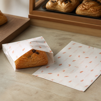 Papier d'emballage pour crêpes, feuilles pré-découpées, logo personnalisé, approvisionnement en gros, service de comptoir de boulangerie, fabricant