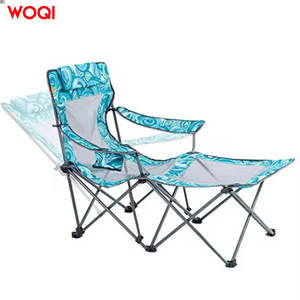 Silla de Playa Plegable Woqi, Ligera, Reclinable, Portátil, para Camping, Color Azul Lago - Product Image 1