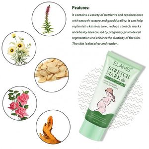 Crème réparatrice et réductrice des <span class=keywords><strong>vergetures</strong></span> post-partum ELAIMEI, lotion corporelle biologique, améliore l'élasticité de la peau, réduit les lignes d'obésité - Product Image 3
