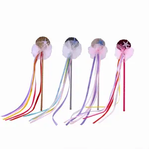 Halloween Party Kids Meisjes Cosplay Kostuums Mooie Ster Sterretjes Glitter Fee Stok Fairy Wand Met Linten