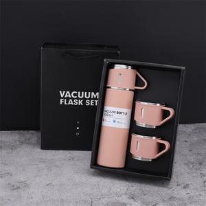304 Aço Inoxidável Vacuum Flask Set 500ml com copos 3pcs - Product Image 4