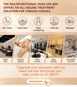 Lettino per Massaggio alla Testa con Design Ergonomico Curvo e Funzione Elettrica - Product Image 6