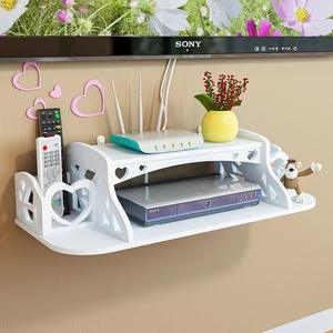 <b>PVC</b> Wall Rack Without Punching Wall-mounted Shelf Storage Box Router Wireless Wifi Wire Set-<b>top</b> Box - Product Image 5